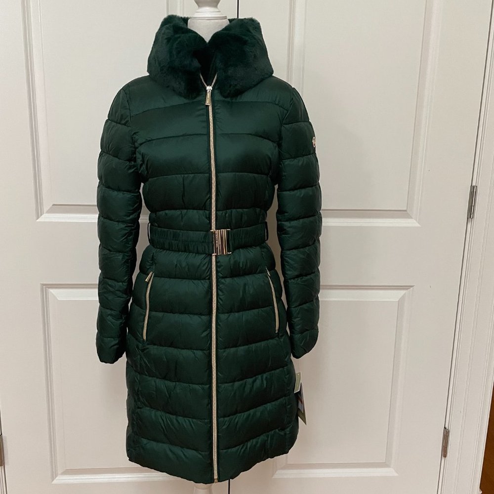 Faux Fur Longline Puffer Jacket  MICHAEL Michael Kors - Picture 2 of 8